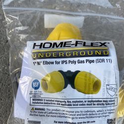 Gas pipe 90 degree elbow & gas ball valve 1” new