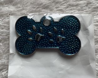 Dog Tags Stainless Steel Blue 10 Pcs