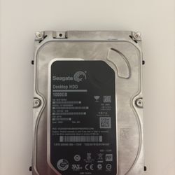 Seagate 1TB 3.5” Desktop HDD – Fully Working