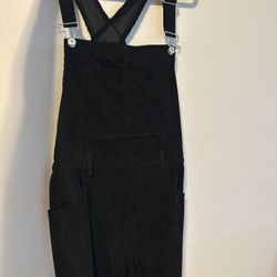 Black Velvet Overalls Woman’s Small