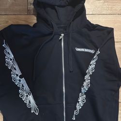 Chrome, Hearts, Hoodie, Size Medium