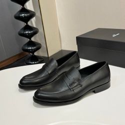 YSL Men’s Leather Shoes With Box 2026 New 
