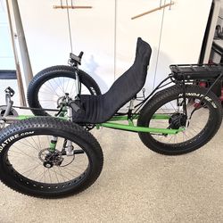 Trident Trike Electric Assist Recumbent Bike (like new)