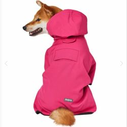 New w/tags, Blueberry PET Waterproof Dog Softshell Jacket,Hooded Raincoat and Windbreaker,Sz 12 inch