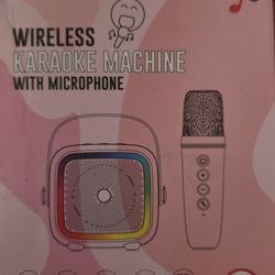 Mini Portable Karaoke Has Color Lights 