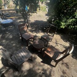 out door chair and table set