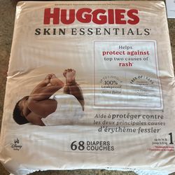 Huggies skin essentials diapers 2 pck