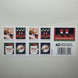 500  A Visit From St. Nickforever stamps