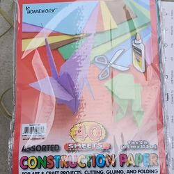 Construction Paper 10 Packs 40 Sheets For Pack