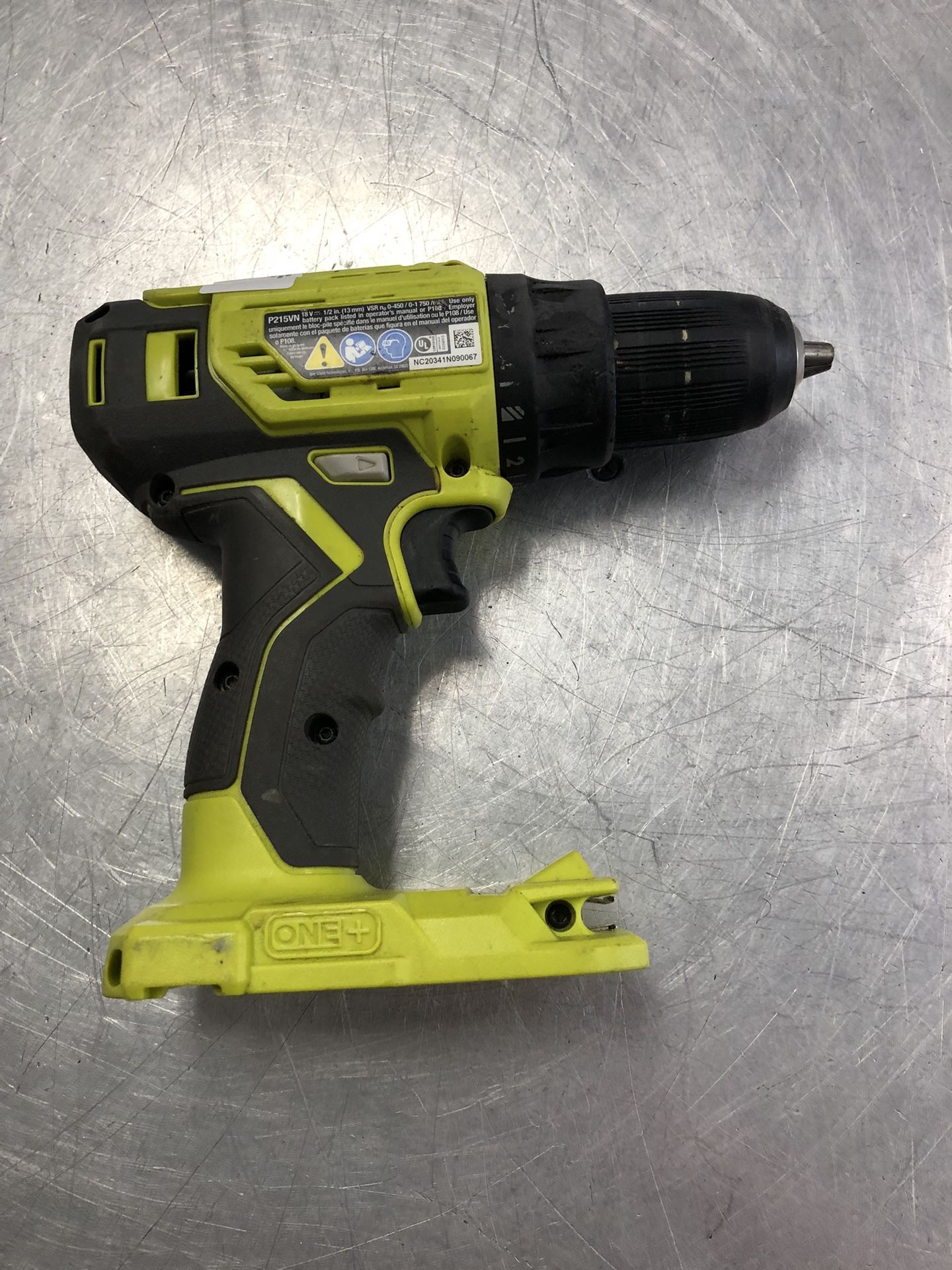 1003 Ryobi P215VN 18v 1/2” Cordless Electric Drill 529900