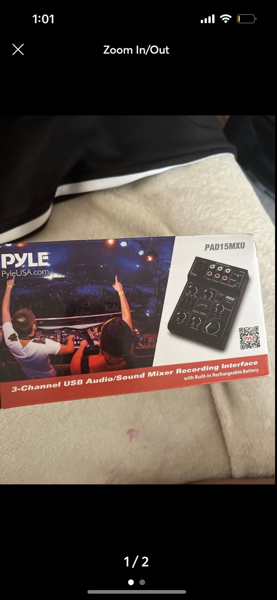 Pyle USB + Audio Mixer DJ Controller - 3 Channel USB Mixer Sound Audio Recording