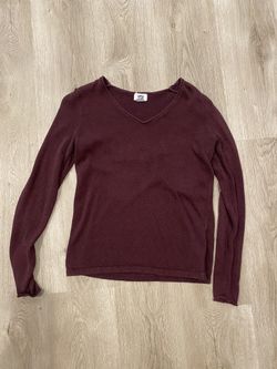 maroon long sleeve