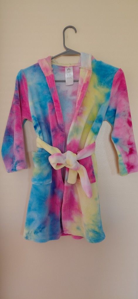4-6 years old girls unicorn bathrobe