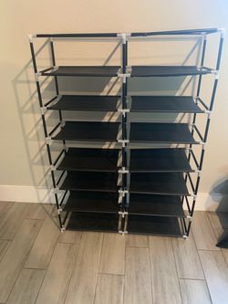 10-Tier Stackable Shoe Rack Organizer