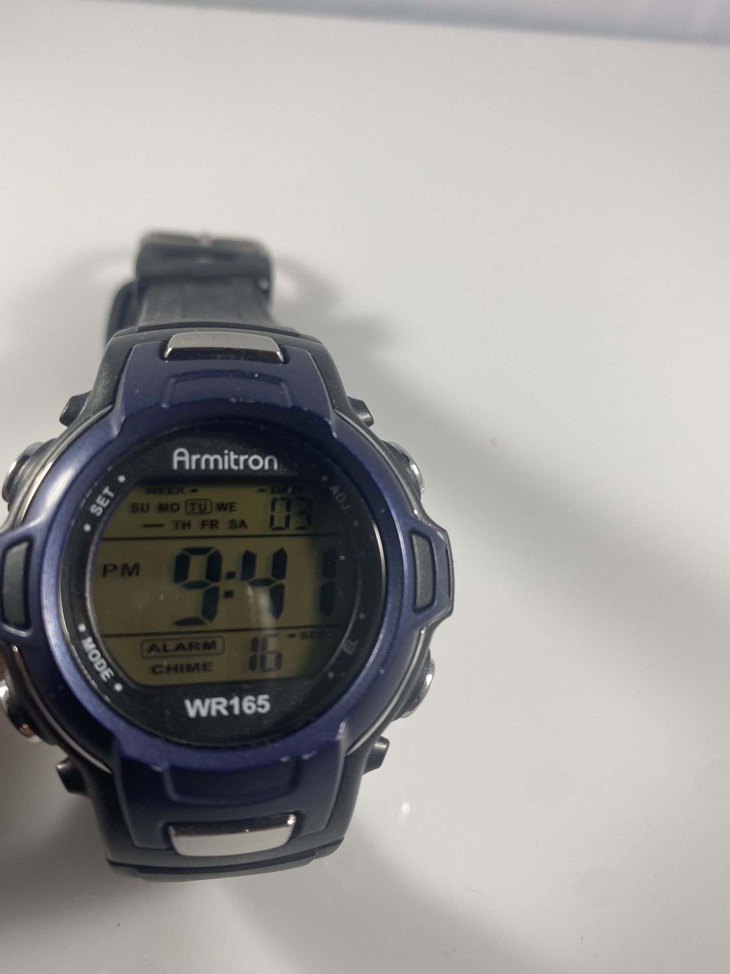 Armitron Black and Blue Digital Mens Watch
