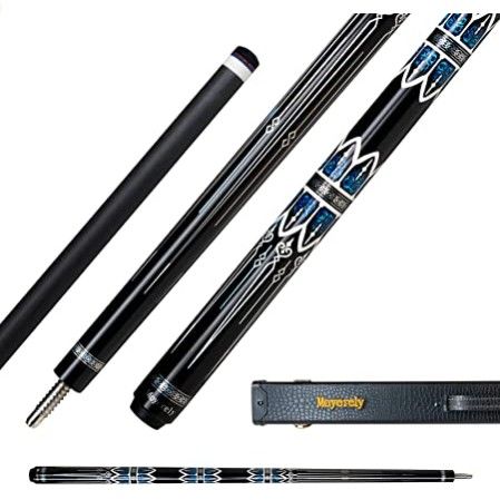 Moyerely Carbon Fiber Pool Cue,11.8mm/12.5mm Low Deflection Cue Stick,Professional Pool Stick with Box Case