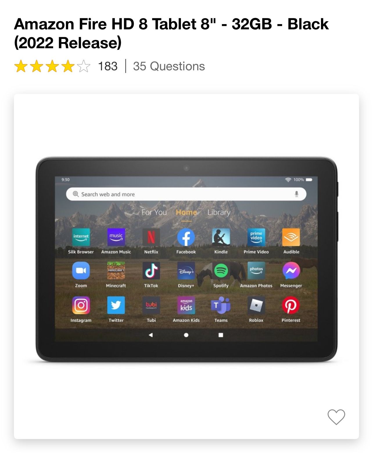 Amazon Fire Tablet
