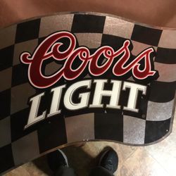 Coors Light Plastic Sign