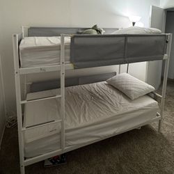 White IKEA Bunk Bed