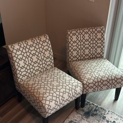 Gray & Matte Black Chairs