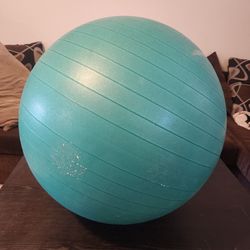 Yoga Ball and Extra Thick Yoga Mat