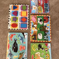 Wood Puzzles Educational Set (11 Pieces) 