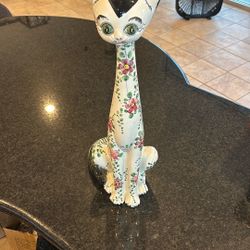 Italian Ceramic Hippie Cat