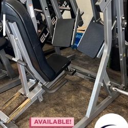 Hammer Strength ISO Lateral Plate Loaded Leg Press. Commercial Fitness-Gym Equipment.