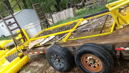 Safety caging for danger areas or machine work zones