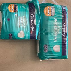 unisex Adult xl & L diapers