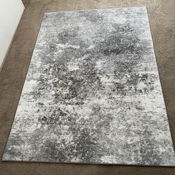 Area Rug 5.2x7.2 Feet gray Color Great Condition Pet Smoke Free House 