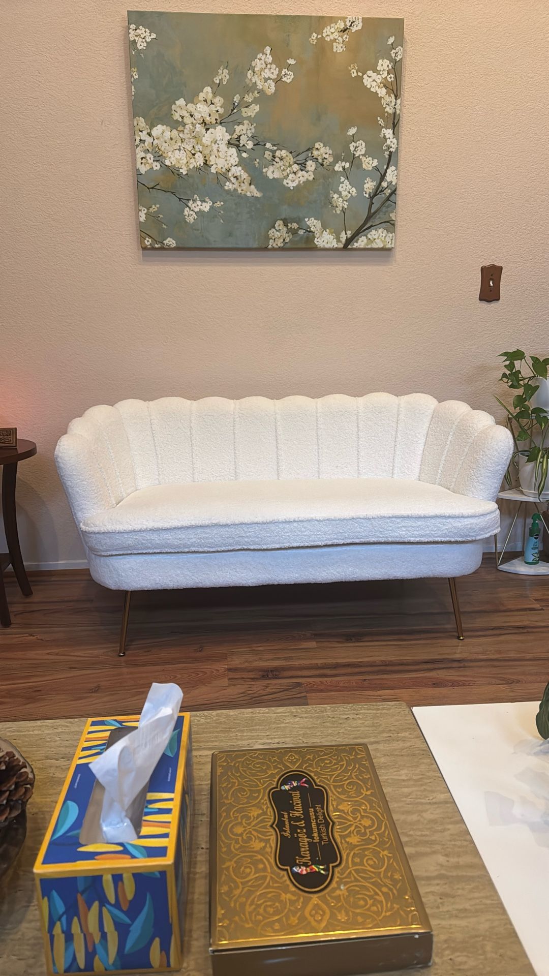 Brand New White Loveseat/Couch