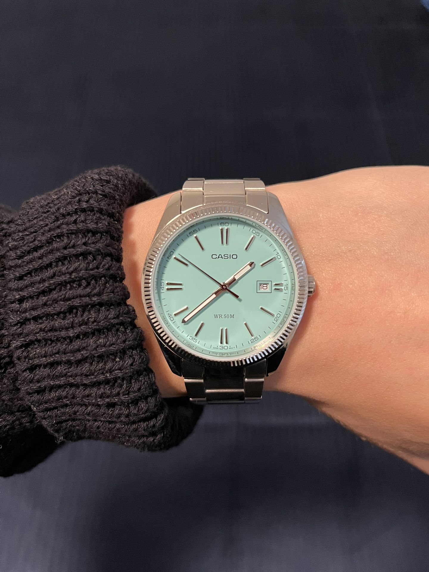 Casio MTP-1302PD-2A2VEF  "Turquoise Blue Dial"