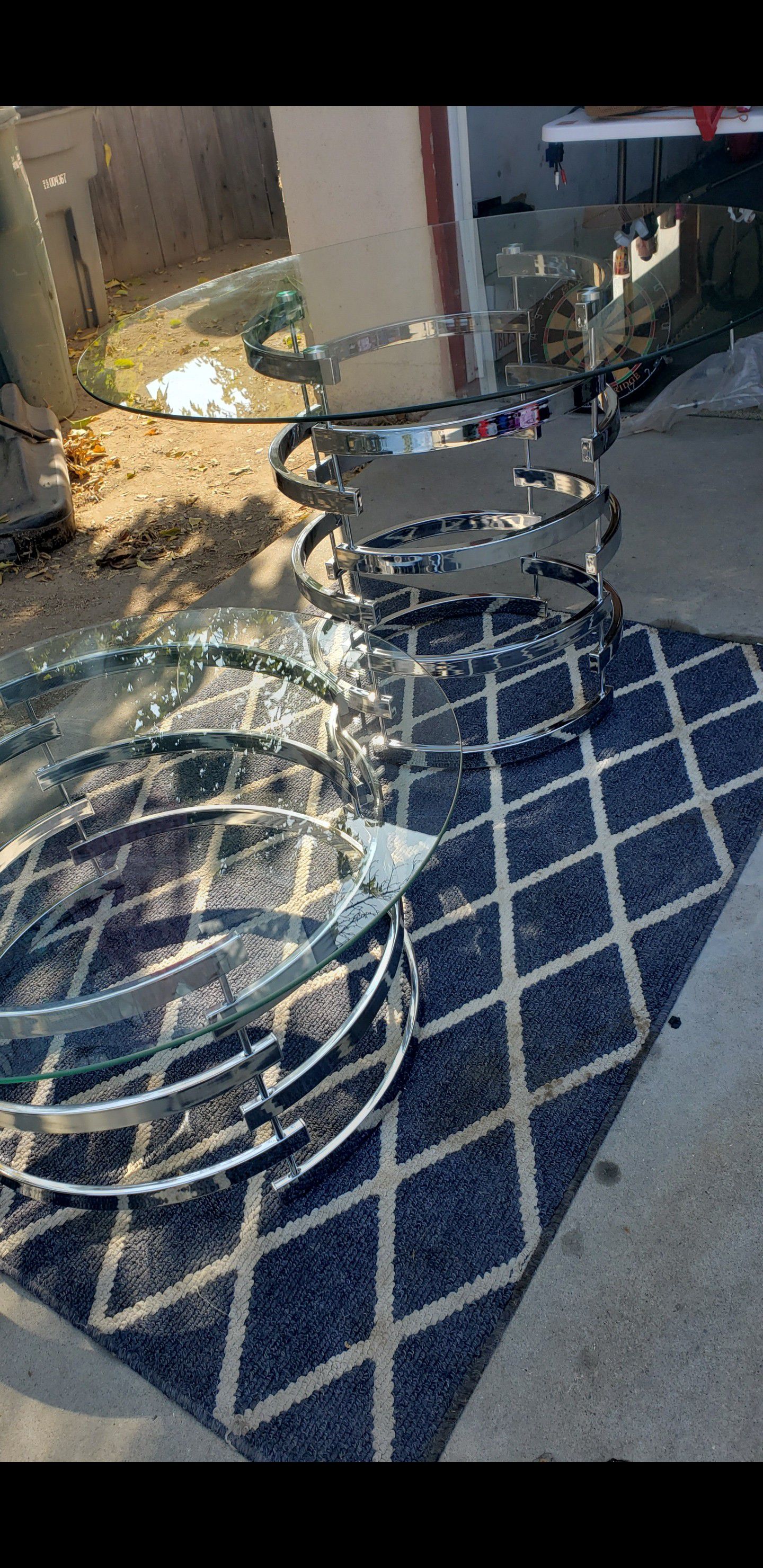 Modern glass tables. New!!