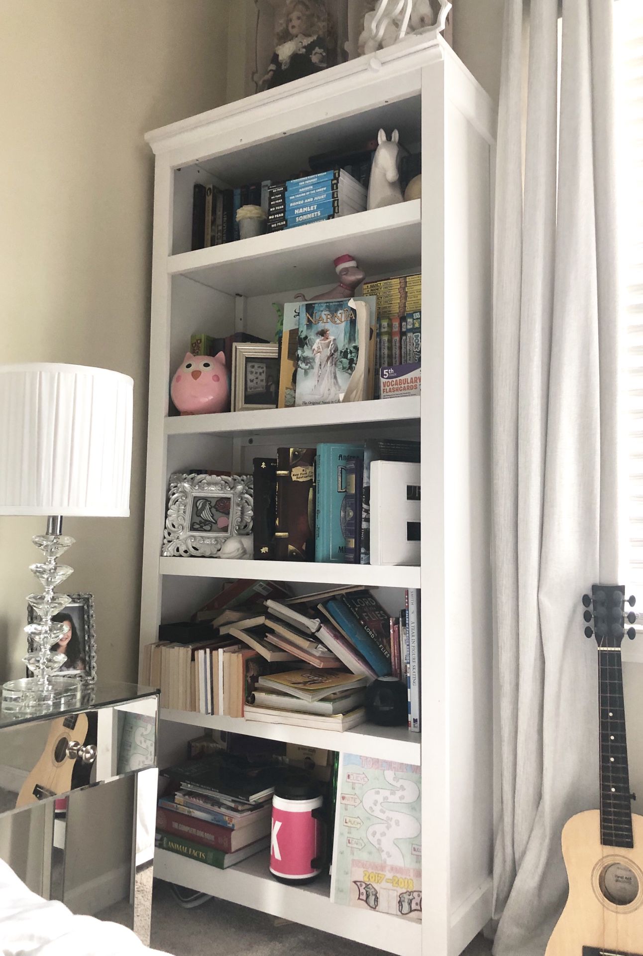 5 Layers White Bookshelves (Only)