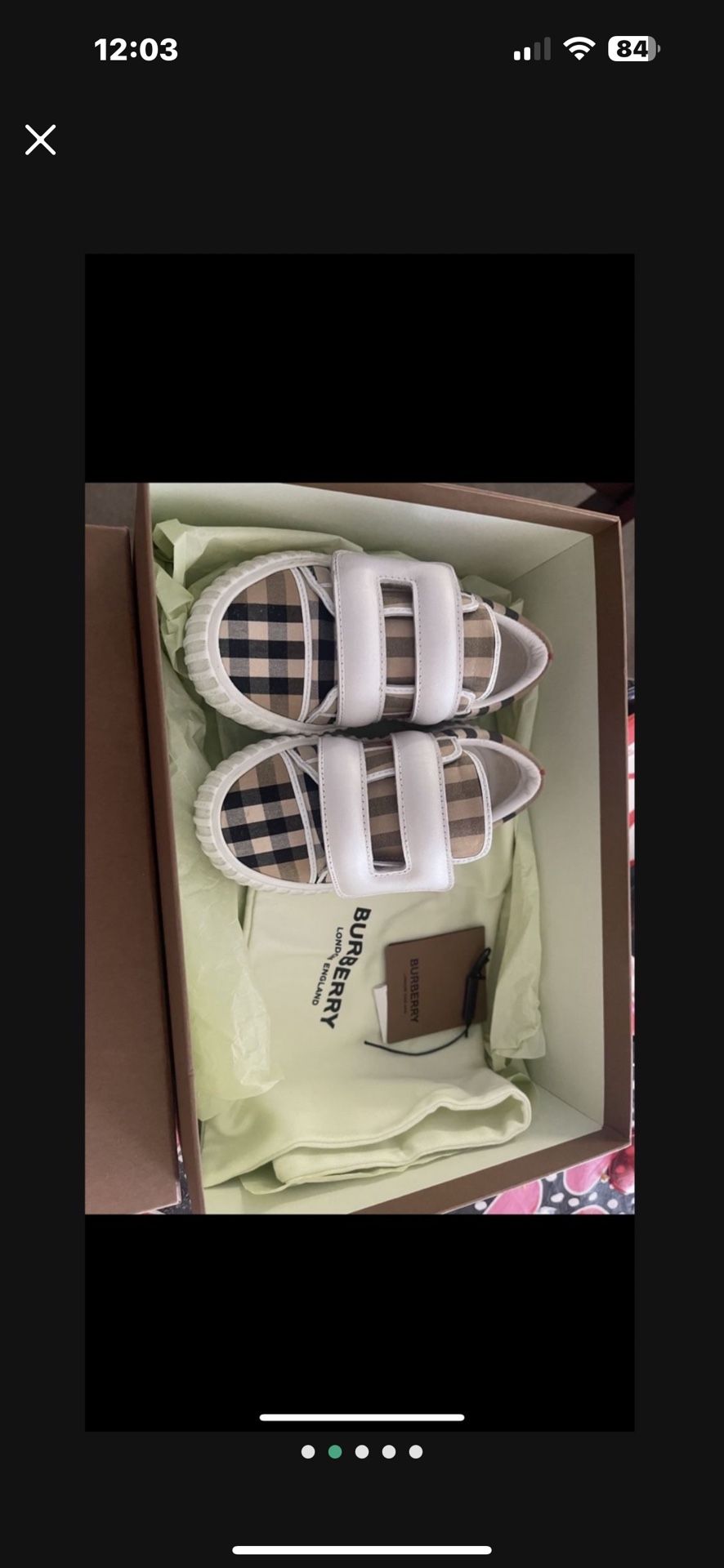Burberry 7C Original Shoes For Unisex With Box And Bag