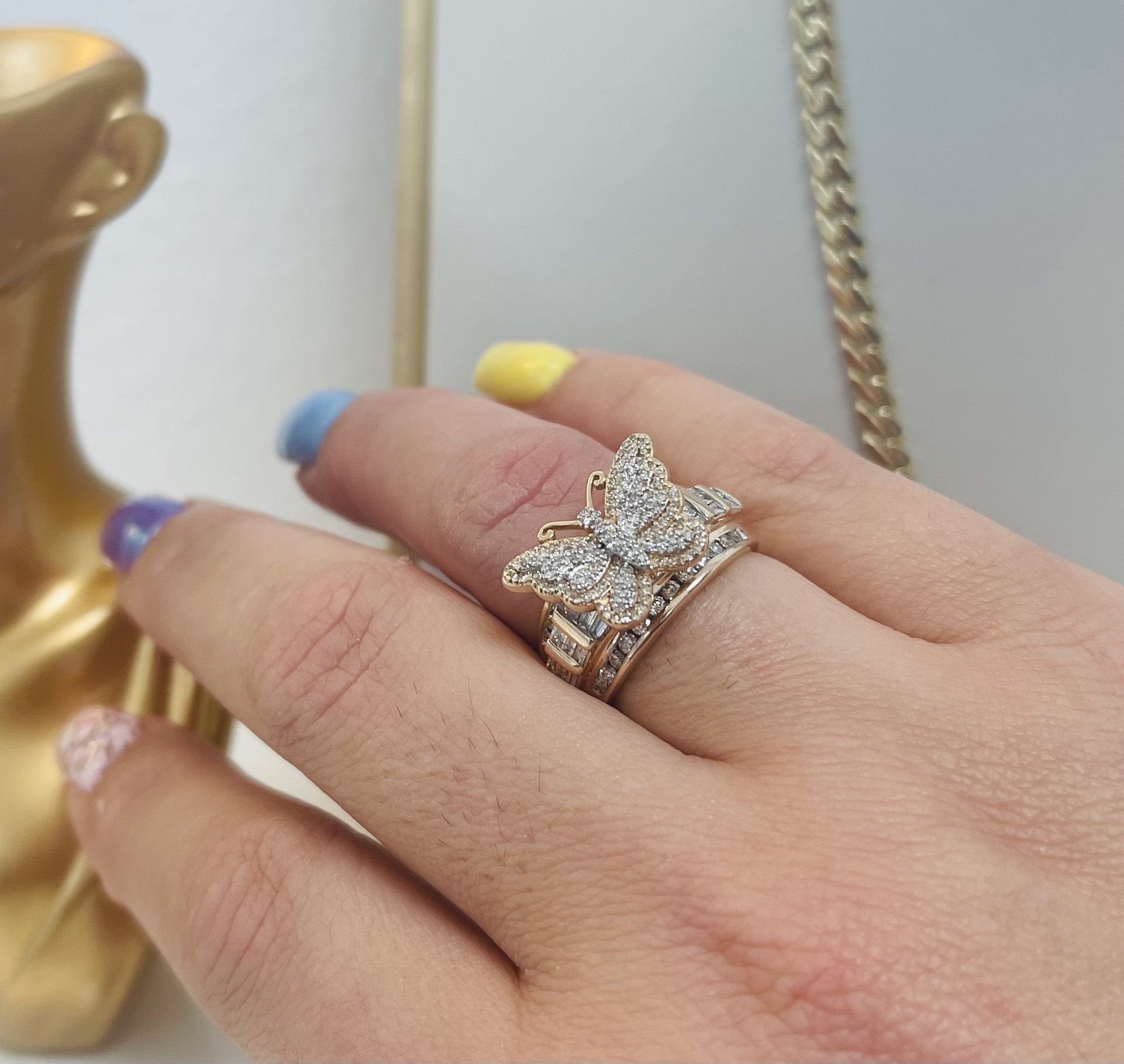 Stament Diamond Rings . 🛍️Buy now pay Later ✅No credit Check 