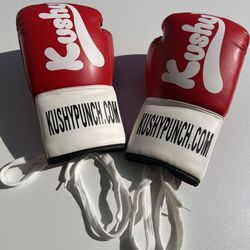 Limited Edition Rare Kushy Punch 12 Oz Full Size Boxing Gloves (never used)