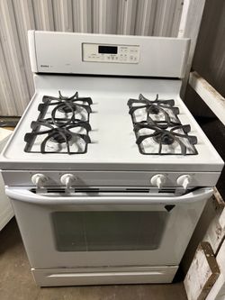 White Gas Range Stove with 4 Burners