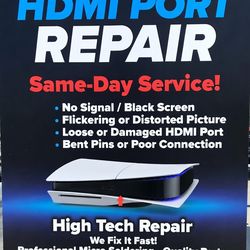 HDMI port for PS5 and PS4