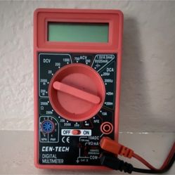 CEN-TECH 98025 Digital Multimeter Handheld CAT II AC/DC Voltage Tester