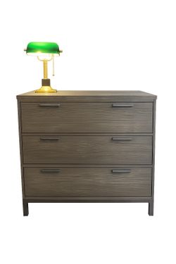 Arhaus Modern 3-Drawer Wood Cabinet / Nightstand / Dresser !