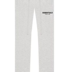 Light Oatmeal Essentials Relaxed Sweatpants  Size Small
