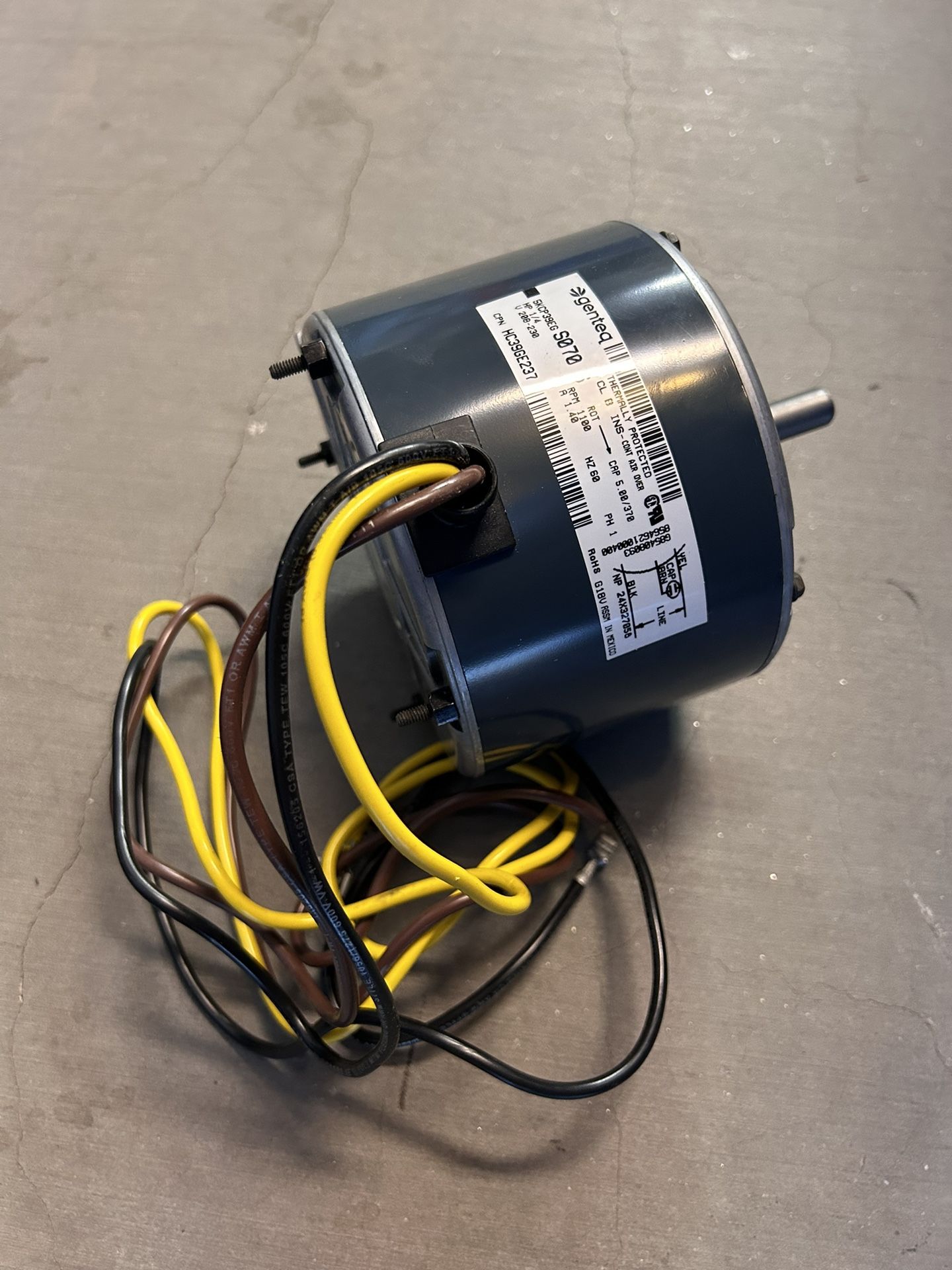 Genteq AC Condenser Fan Motor 240VAC - Brand New