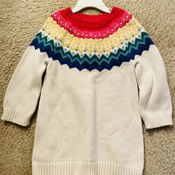 Gymboree All Cotton Long Knit Sweater 3T
