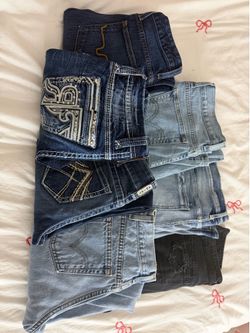 Name brand Jeans sizes: 0,8,25,26