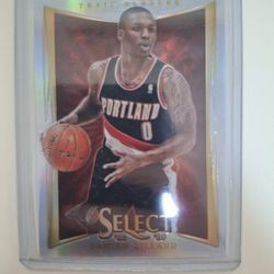 Damian Lillard Select Rookie Prizm Card 