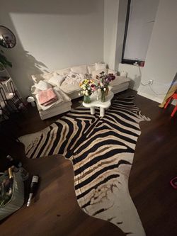 Used zebra rug