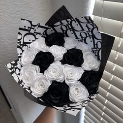 Ribbon Rose Bouquets 