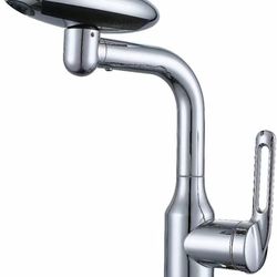 Bathroom Sink Faucet 360° Swivel, 4 Water Flow Modes Stainless Steel